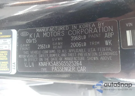 2016 Kia Forte Lx from USA, damaged, VIN KNAFK5A85G5525264
